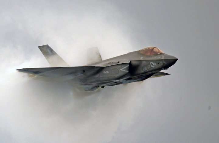 US Navy F-35C fighter jet performs during the Pacific Air Show in Huntington Beach, California, on September 29, 2023. (Source: Getty Images) US Navy F-35C fighter jet performs during the Pacific Air Show in Huntington Beach, California, on September 29, 2023. (Source: Getty Images)