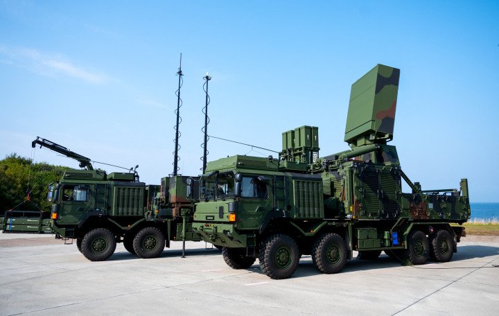 Germany’s first IRIS‑T SLM medium‑range air defense system at the Todendorf military base in northern Germany on September 4, 2024. (Source: Getty Images)