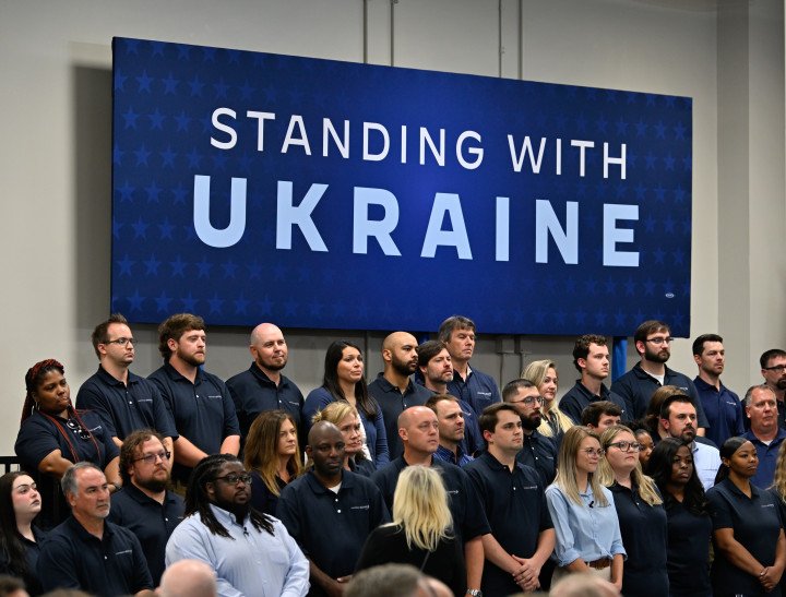 A general view during the US President Joe Biden's visit at Lockheed Martin facility which manufactures weapon systems such as Javelin anti-tank missiles, which the Biden-Harris Administration is providing Ukraine in Troy, AL, United States on May 3, 2022 (Source: Getty Images) A general view during the US President Joe Biden's visit at Lockheed Martin facility which manufactures weapon systems such as Javelin anti-tank missiles, which the Biden-Harris Administration is providing Ukraine in Troy, AL, United States on May 3, 2022 (Source: Getty Images)