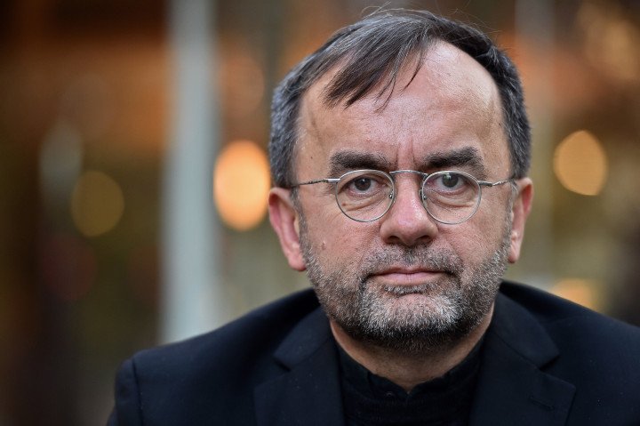 Father Patrick Desbois poses in Paris in 2016. (Photo by CHRISTOPHE ARCHAMBAULT/AFP via Getty Images) Father Patrick Desbois poses in Paris in 2016. (Photo by CHRISTOPHE ARCHAMBAULT/AFP via Getty Images)