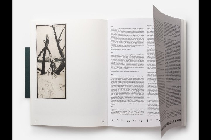 The physical edition of Documentation of the War by Kharkiv-based photographer Vladyslav Krasnoshchok. (Source: Ukrainian Association of Professional Photographers)