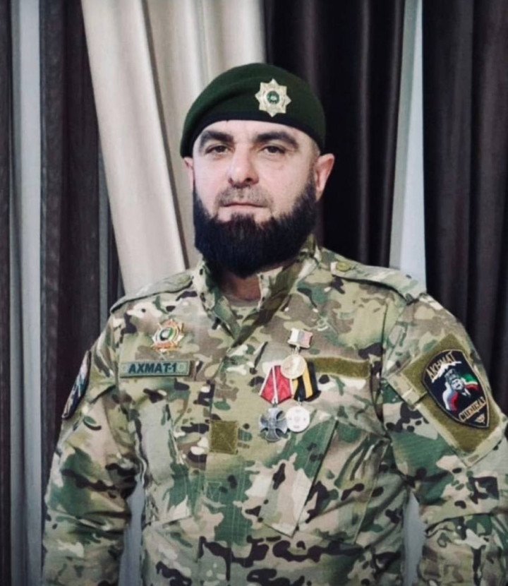 Buvaysar Umkhanov, commander of the Akhmat special forces battalion, in military uniform. (Source: Russian media) Buvaysar Umkhanov, commander of the Akhmat special forces battalion, in military uniform. (Source: Russian media)