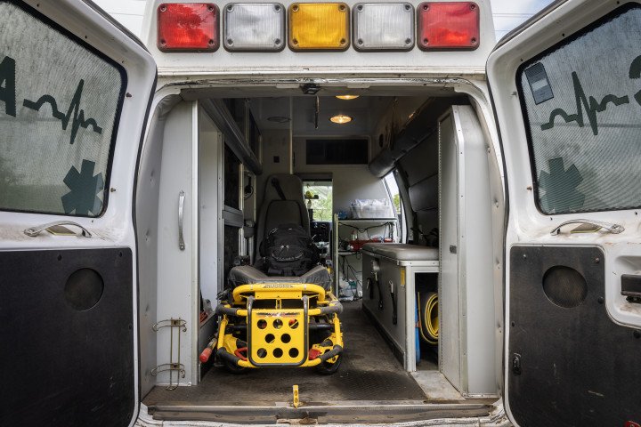 An ambulance donated from Chicago, Illinois, US is loaded for equipment it needs to evacuate wounded soldiers from the frontline to the medical stabilization center near the frontline in Zaporizhzhia region, Ukraine on June 12, 2023. (Photo by Daniel Carde/Anadolu Agency via Getty Images) An ambulance donated from Chicago, Illinois, US is loaded for equipment it needs to evacuate wounded soldiers from the frontline to the medical stabilization center near the frontline in Zaporizhzhia region, Ukraine on June 12, 2023. (Photo by Daniel Carde/Anadolu Agency via Getty Images)