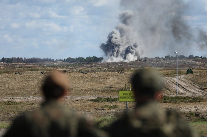 Polish soldiers participate in the exercise federation 'IRON DEFENDER-25,’ one of the most important planned training events for the Polish Army in 2025. (Photo by Klaudia Radecka/NurPhoto via Getty Images) Polish soldiers participate in the exercise federation 'IRON DEFENDER-25,’ one of the most important planned training events for the Polish Army in 2025. (Photo by Klaudia Radecka/NurPhoto via Getty Images)