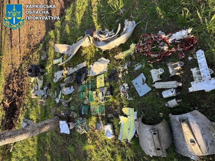 Debris of the Russian Iskander missile, removed from the site of the Russian airstrike on Kharkiv on April 18, 2025. (Source: Kharkiv region Prosecutor’s Office) Debris of the Russian Iskander missile, removed from the site of the Russian airstrike on Kharkiv on April 18, 2025. (Source: Kharkiv region Prosecutor’s Office)