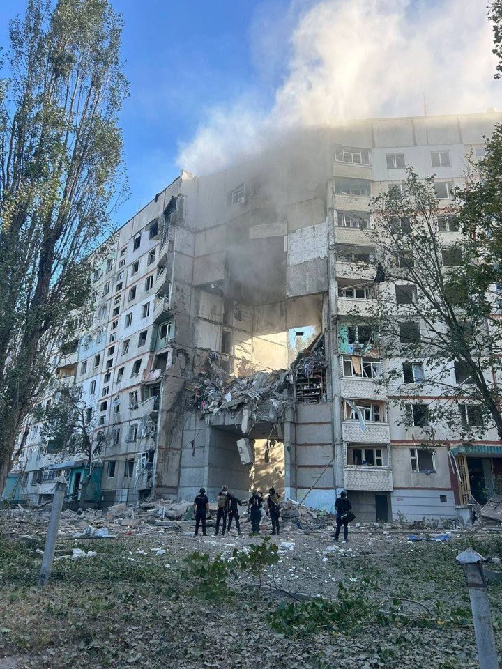 The aftermath of Russia's strike on a residential building in Kharkiv, September 24, 2024. (Source: open source) The aftermath of Russia's strike on a residential building in Kharkiv, September 24, 2024. (Source: open source)