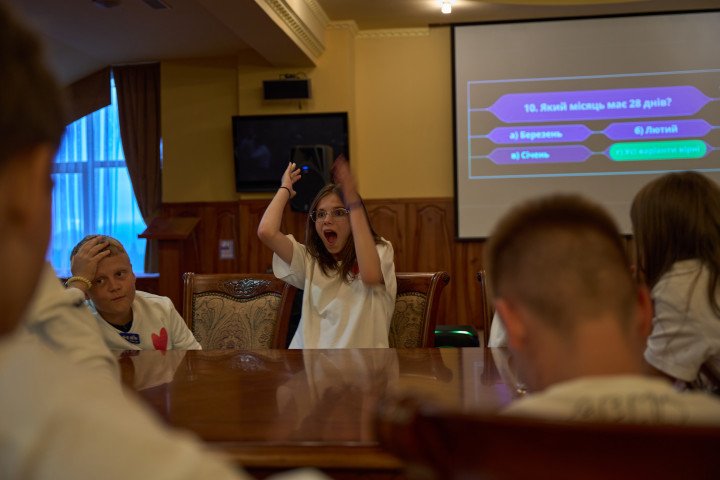 Emotions while playing “Who Wants to Be a Millionaire?”. Photo: Mykyta Shandyba Emotions while playing “Who Wants to Be a Millionaire?”. Photo: Mykyta Shandyba