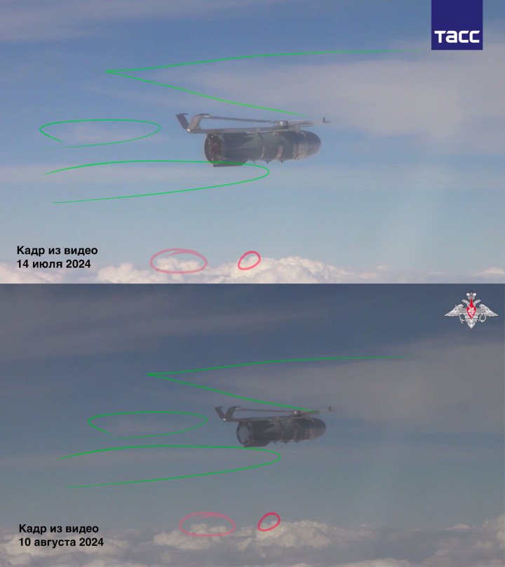 First picture is a frame from the video dated July 14, 2024 released by TASS, second picture is a frame from the video dated August 10, 2024, published by Russian Ministry of Defense. First picture is a frame from the video dated July 14, 2024 released by TASS, second picture is a frame from the video dated August 10, 2024, published by Russian Ministry of Defense.