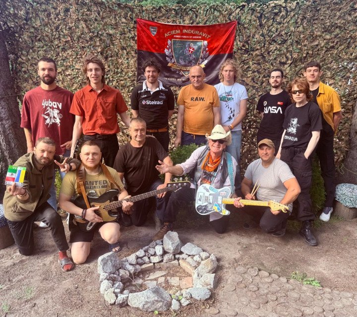 Hardwicke Circus perform at a rehabilitation center in Ukraine. June 2025. Photo: Julls Darling Hardwicke Circus perform at a rehabilitation center in Ukraine. June 2025. Photo: Julls Darling
