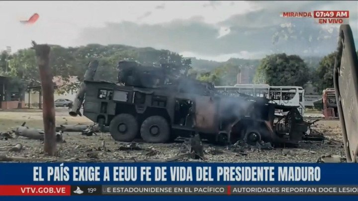 Destroyed Venezuelan Buk‑M2E Air Defense System, January 3, 2026. (Source: VTV)