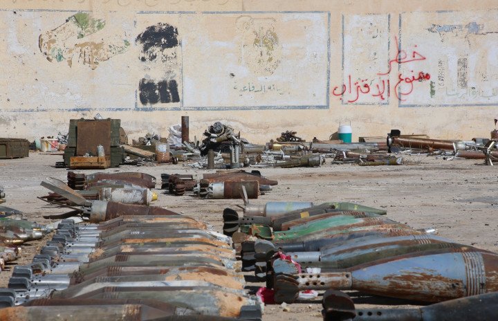 A view of 10 tons of ammunition cleared from civilian settlements Libya (Source: Hazem Turkia via Getty Images) A view of 10 tons of ammunition cleared from civilian settlements Libya (Source: Hazem Turkia via Getty Images)