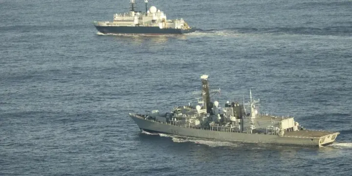 Yantar and the Royal Navy. Source: UK Ministry of Defence. Yantar and the Royal Navy. Source: UK Ministry of Defence.