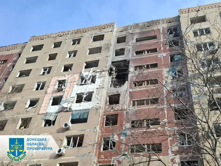 The aftermath of Russia’s shelling in Kramatorsk, Donetsk region, January 15, 2025. (Source: Office of the Prosecutor General in the Donetsk region) The aftermath of Russia’s shelling in Kramatorsk, Donetsk region, January 15, 2025. (Source: Office of the Prosecutor General in the Donetsk region)