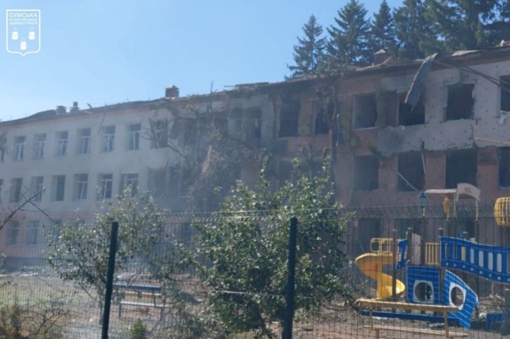 A kindergarten and playground in Sumy were damaged after a Russian guided aerial bomb strike on July 2. (Source: Sumy Regional Administration) A kindergarten and playground in Sumy damaged after a Russian guided aerial bomb strike on July 2. (Source: Sumy Regional Administration)