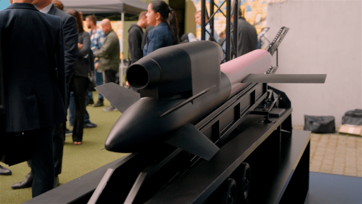 A display version of the Flamingo cruise missile (Photo: UNITED24 Media)