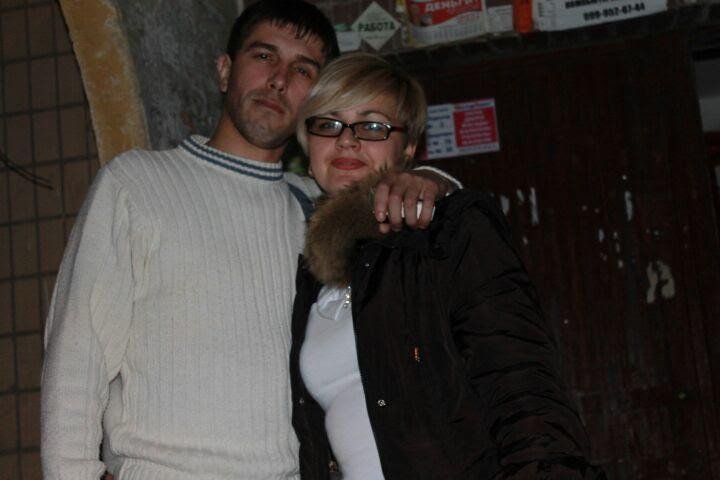 Maryna and Vasyl in their hometown of Nikopol. (Source: Maryna's personal archive)