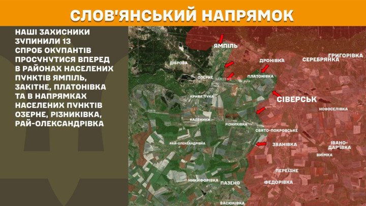 mapa del frente sloviansk combates guerra ucrania rusia hoy
