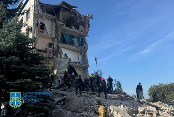The aftermath of Russia’s strike on the district police office in Kryvyi Rih, Dnipropetrovsk region, Ukraine, September 27, 2024. (Source: Dnipropetrovsk Regional Prosecutor's Office) The aftermath of Russia’s strike on the district police office in Kryvyi Rih, Dnipropetrovsk region, Ukraine, September 27, 2024. (Source: Dnipropetrovsk Regional Prosecutor's Office)