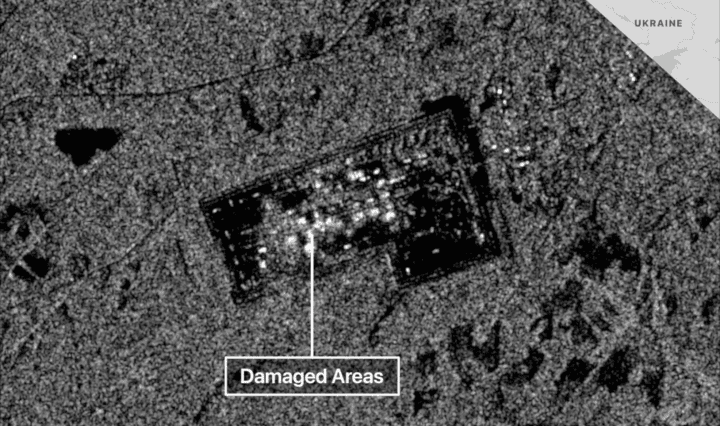 Satellite imagery confirms extensive destruction at Russia’s 51st GRAU ammunition depot in the Kirzhach district of the Vladimir region, following an explosion on April 22. (Source: bradyafr/X) Satellite imagery confirms extensive destruction at Russia’s 51st GRAU ammunition depot in the Kirzhach district of the Vladimir region, following an explosion on April 22. (Source: bradyafr/X)