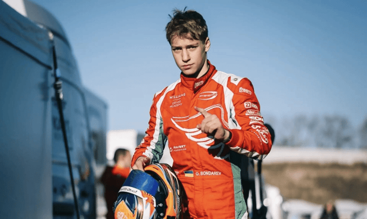 Ukrainian driver Oleksandr Bondarev after winning his first Formula 4 race in Imola, August 2025. (Source: Prema Racing) Ukrainian driver Oleksandr Bondarev after winning his first Formula 4 race in Imola, August 2025. (Source: Prema Racing)