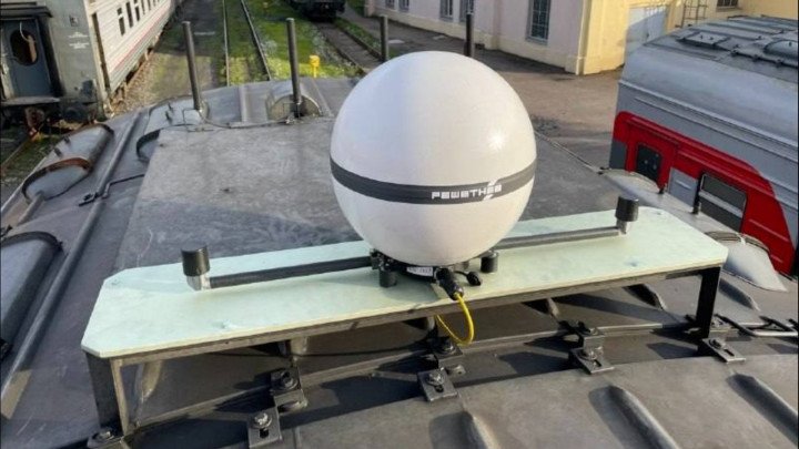 RS-30M Satellite Antenna on a Russian Train During Initial Tests. (Photo: open source) RS-30M Satellite Antenna on a Russian Train During Initial Tests. (Photo: open source)