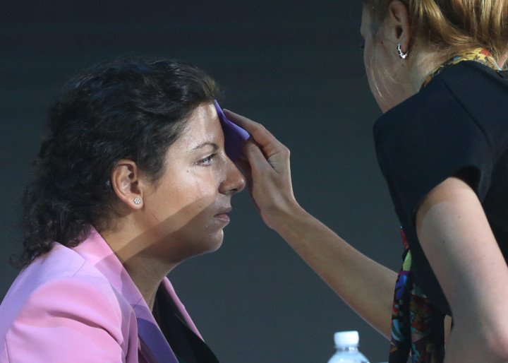 Margarita Simonyan, directora de RT (Russia Today), asistió al Congreso Internacional de Ciberseguridad (ICC) el 6 de julio de 2018 en Moscú, Rusia. (Fuente: Getty Images)