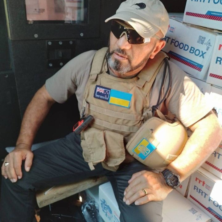 Former New Zealand Defense Minister Ron Mark pictured during an aid mission in Ukraine, June 2022. (Photo: Ron Mark)