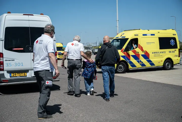Ukrainian children and family members evacuated aboard a Norwegian medical transport mission. (Source: Kjersti Binh Hegna / Forsvarets Forum) Ukrainian children and family members evacuated aboard a Norwegian medical transport mission. (Source: Kjersti Binh Hegna / Forsvarets Forum)