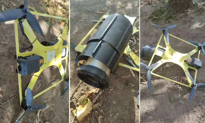 Captured Russian Vandal FPV drone with fiber-optic control system, recovered by Ukrainian forces near the eastern front. (Source: Telegram/Serhiy Flash) Captured Russian Vandal FPV drone with fiber-optic control system, recovered by Ukrainian forces near the eastern front. (Source: Telegram/Serhiy Flash)