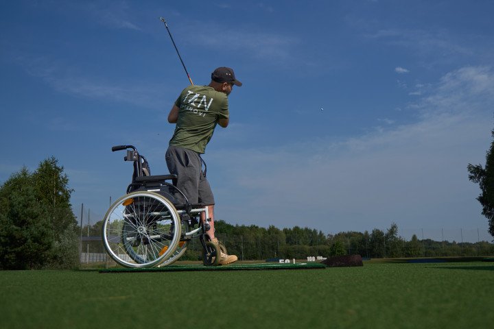 One of the United by Golf tournament participants. Photo: Mykyta Shandyba/UNITED24 Media