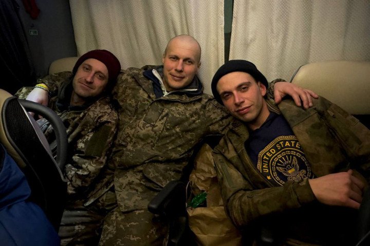 A group of recently released Ukrainian prisoners of war. (Source: Volodymyr Zelenskyy / Telegram) A group of recently released Ukrainian prisoners of war. (Source: Volodymyr Zelenskyy / Telegram)