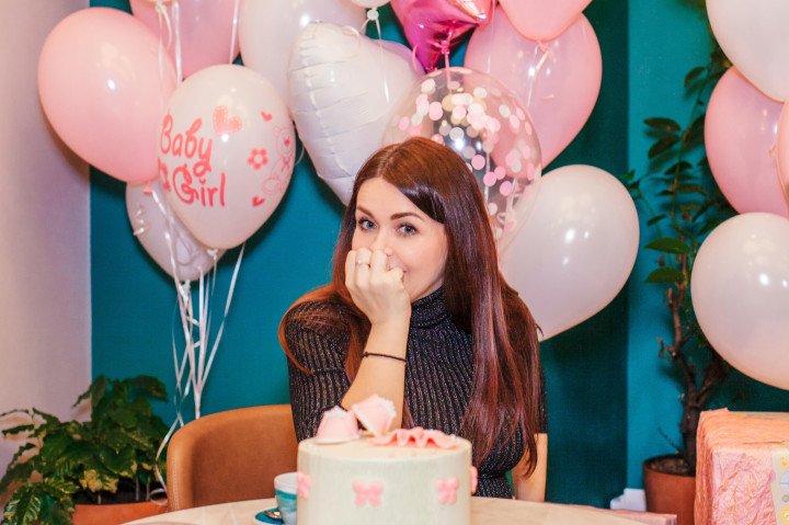 Olesia was celebrating a surprise baby shower with her sister and a few close friends. February 23, 2022. Photo: Olesia Ostafiieva Olesia was celebrating a surprise baby shower with her sister and a few close friends. February 23, 2022. Photo: Olesia Ostafiieva