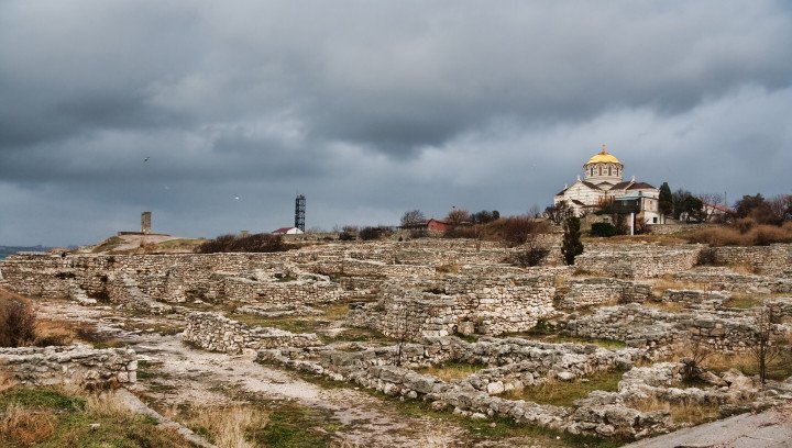 Chersonesos Taurica museum in occupied Sevastopol, Ukraine. (Source: Wikipedia) Chersonesos Taurica museum in occupied Sevastopol, Ukraine. (Source: Wikipedia)