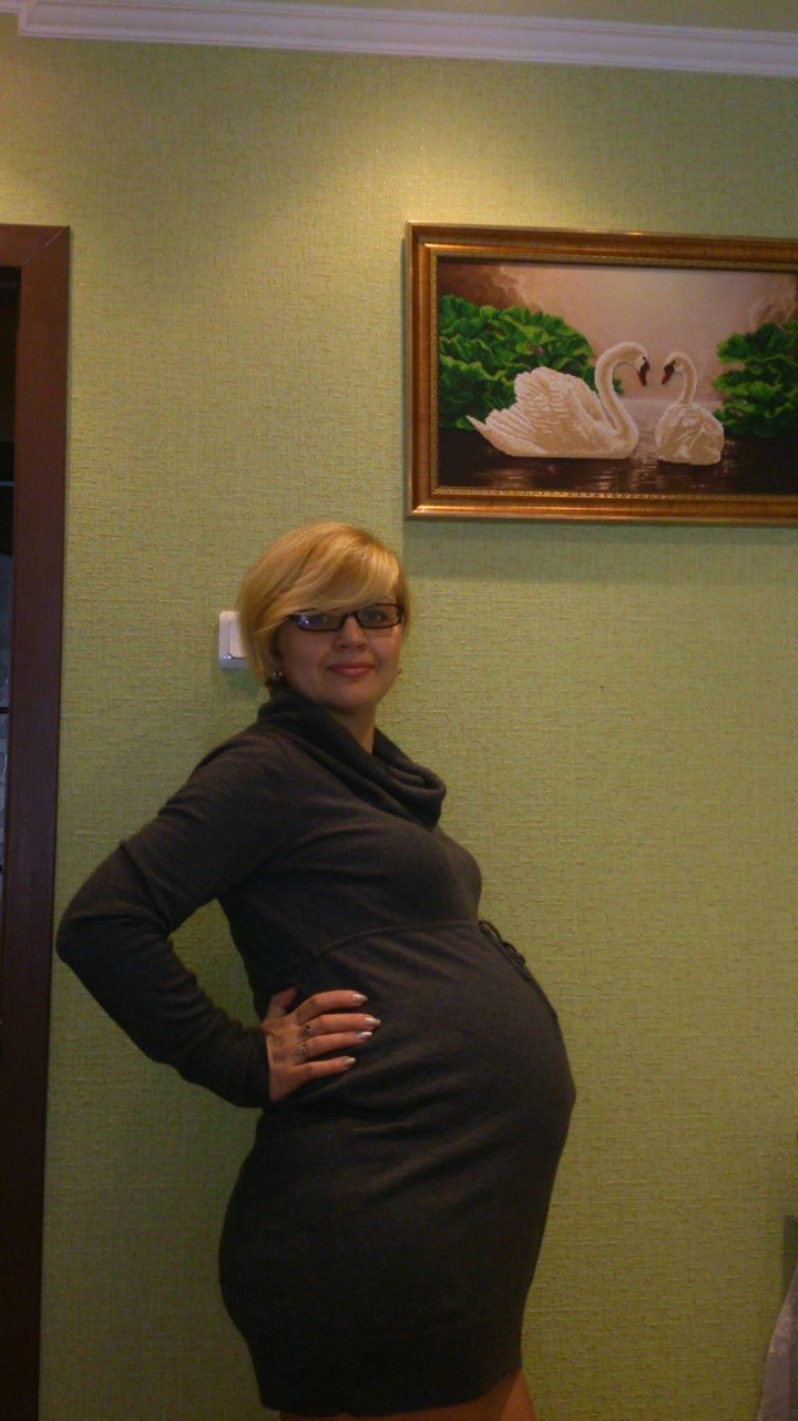 Maryna during her pregnancy. (Source: Maryna's personal archive)