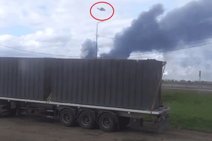 FPV drone launch from a truck container during operation “Spiderweb,” June 1, 2025. (Source: Militarnyi)