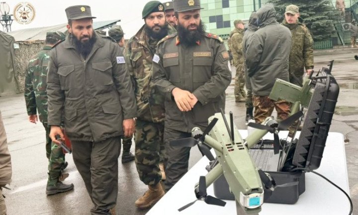 A Taliban delegation visits Russia’s Center-2026 military exercises in October 2026. (Source: Afghanistan Defense Ministry)
