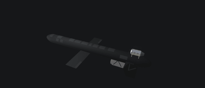 A 3D rendering of Russia’s Geran-5 jet-powered strike drone. (Source: War & Sanctions) A 3D rendering of Russia’s Geran-5 jet-powered strike drone.