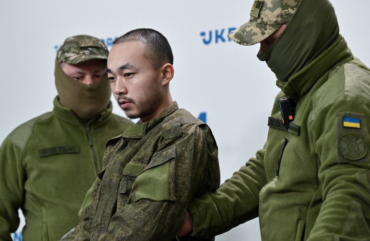 Zhang Renbo (C) upon his arrival to attend a press conference in Kyiv on April 14, 2025. (Photo by Genya SAVILOV / AFP) (Photo by GENYA SAVILOV/AFP via Getty Images) Zhang Renbo (C) upon his arrival to attend a press conference in Kyiv on April 14, 2025. (Photo by Genya SAVILOV / AFP) (Photo by GENYA SAVILOV/AFP via Getty Images)