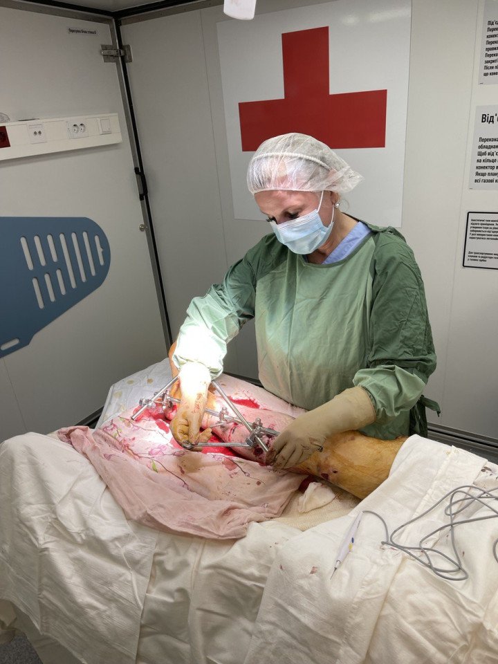 Svitlana at work. Photo: Svitlana Halych.