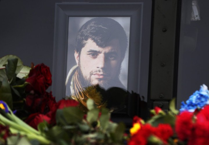 Kotsyubailo, Da Vinci, funeral, Ukraine, war