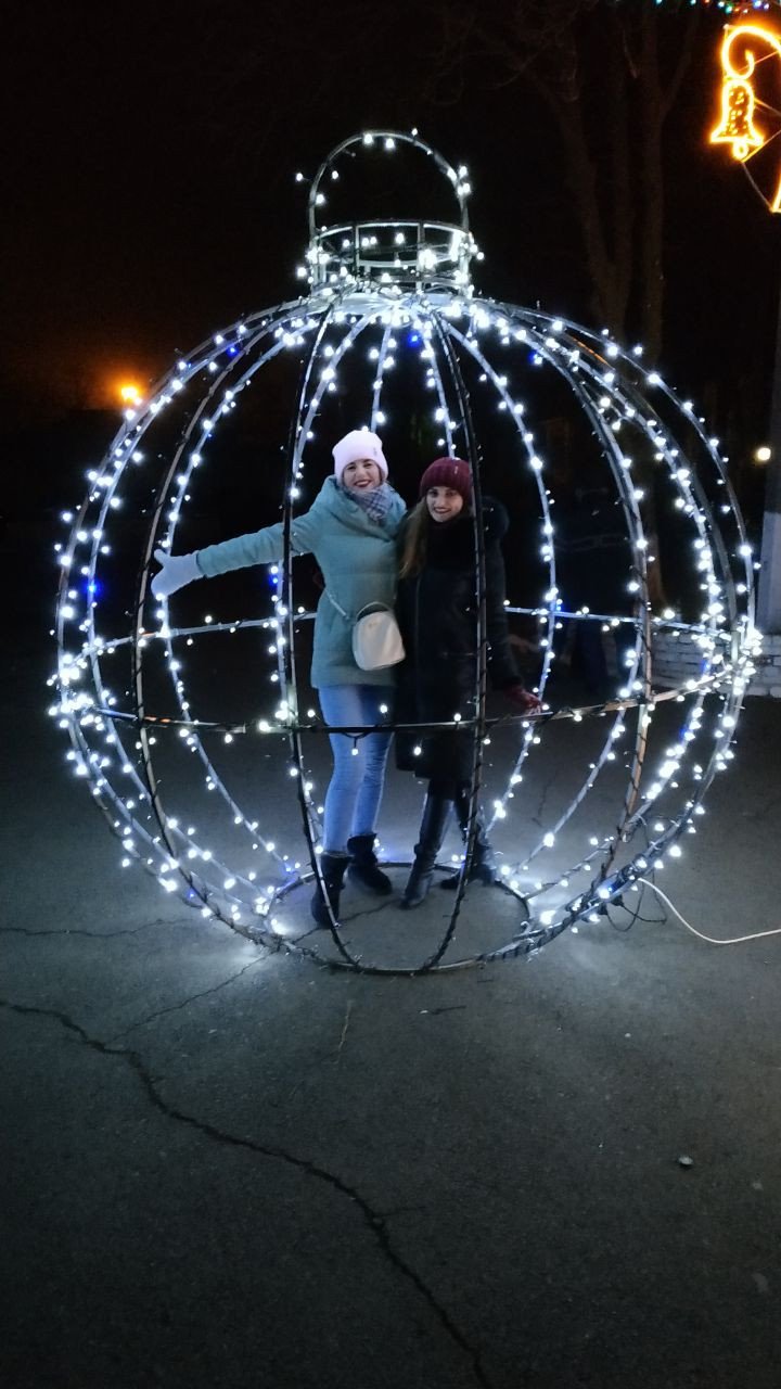 Yuliia shares that she always loved the sense of stability in Volnovakha during the holidays—the people, the celebrations, and the Christmas tree. Photo: Yuliia Slabinska