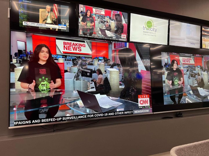 Olesia urges Western leaders to do more during an interview with CNN. March 15, 2022. Photo: Olesia Ostafiieva Olesia urges Western leaders to do more during an interview with CNN. March 15, 2022. Photo: Olesia Ostafiieva