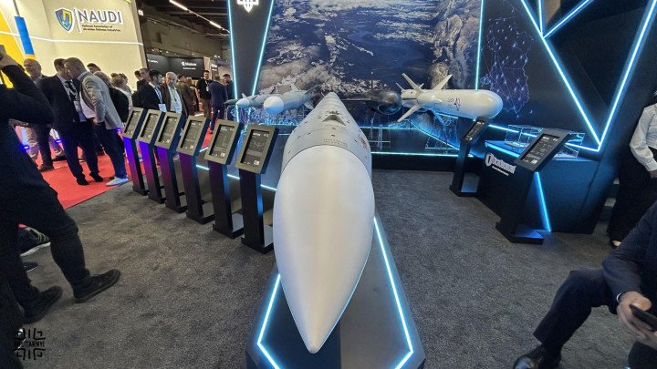 Vilkha missile by Ukraine’s Luch Design Bureau at MSPO 2026. (Source: Militarnyi) Vilkha missile by Ukraine’s Luch Design Bureau at MSPO 2026. (Source: Militarnyi)