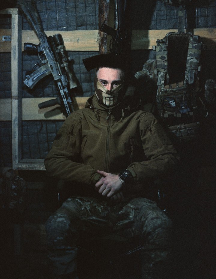 Moryak, 21. Moryak was a sailor before he joined the armed forces. Moryak and Bulldozer are childhood friends and enlisted together. They now service in the same reconnaissance drone unit. November 2025. Photo by Joshua Olley/UNITED24 Media. Moryak, 21. Moryak was a sailor before he joined the armed forces. Moryak and Bulldozer are childhood friends and enlisted together. They now service in the same reconnaissance drone unit. November 2025. Photo by Joshua Olley/UNITED24 Media.