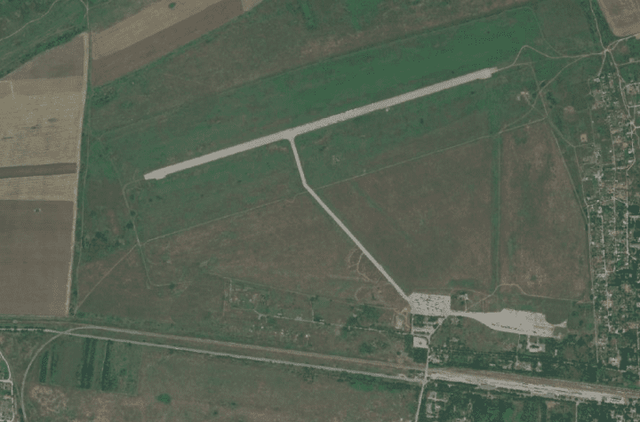 Kerch airport as seen on satellite images in mid 2024. (Source: open source) Kerch airport as seen on satellite images in mid 2024. (Source: open source)
