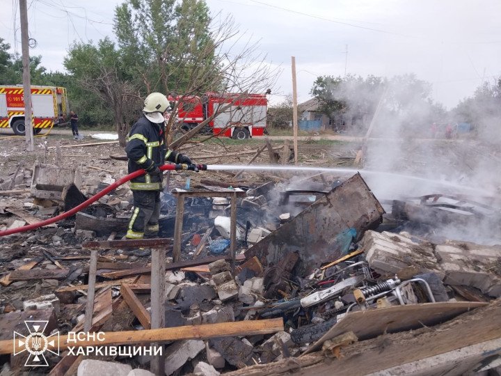 The aftermath of Russia’s strike on a village in the Kharkiv region, Ukraine. (Source: State Emergency Service of Ukraine in the Kharkiv region) The aftermath of Russia’s strike on a village in the Kharkiv region, Ukraine. (Source: State Emergency Service of Ukraine in the Kharkiv region)