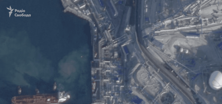 Oil Terminal “Sheskharis,” Novorossiysk, Russia on November 1, 2025. (Source: Radio Svoboda)