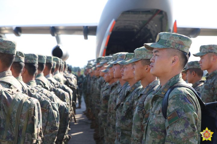 Servicemen of the People's Liberation Army of China arrive in Belarus. (Source: The Ministry of Defense of Belarus) Servicemen of the People's Liberation Army of China arrive in Belarus. (Source: The Ministry of Defense of Belarus)