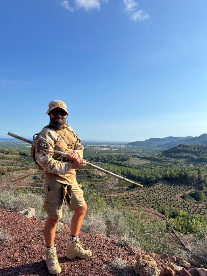 Un veterano ucraniano durante su rehabilitación
