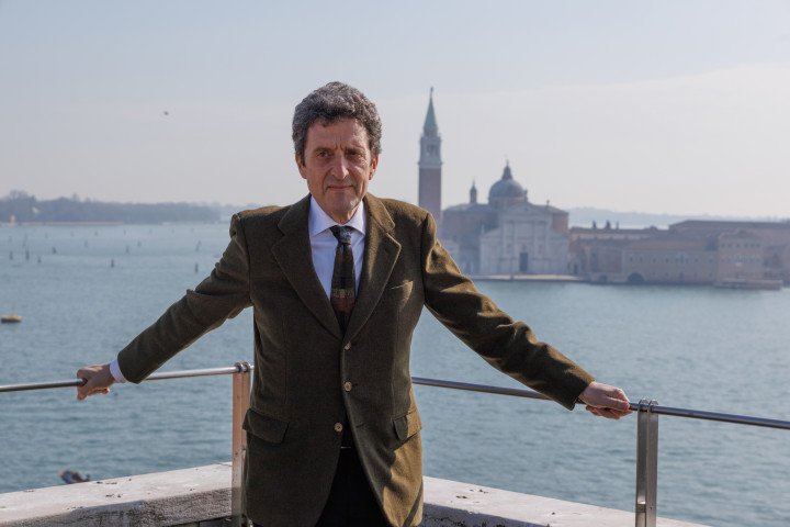 The President of the Venice Biennale, Pietrangelo Buttafuoco (Photo by Stefano Mazzola/Getty Images)